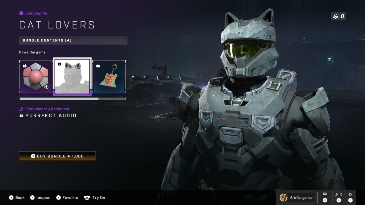 《Halo Infinite》限时推出猫咪系列配件！猫奴们不要剁手了，买下去吧！