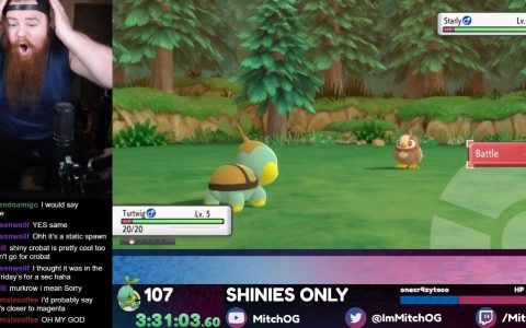 《Pokemon》游戏主播将中六合彩的好运用光首战遭遇两只闪光小精灵