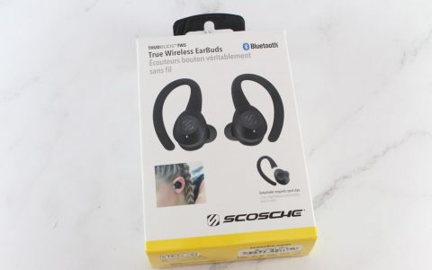 Scosche ThudBuds TWS真无线蓝牙耳机-可拆卸式耳勾与IPX7防水设计，动静皆宜没烦恼