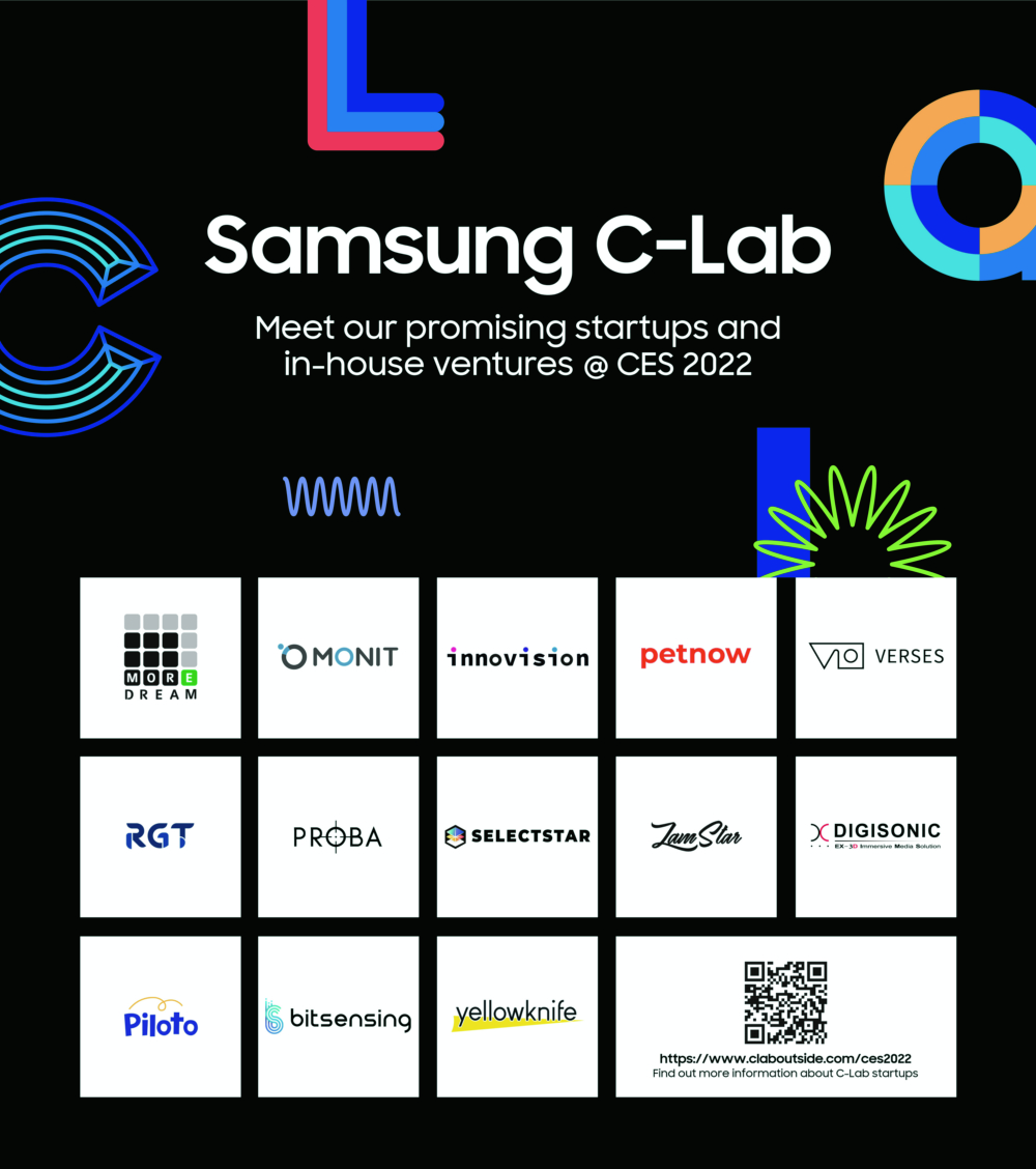 CES 2022：三星公布新一轮 C-Lab 新创项目 明年目标让扶植新创数量达500个