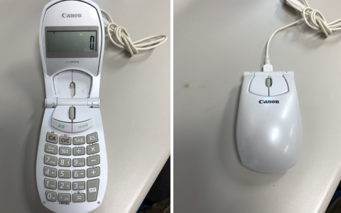 研究室里的老古董 Canon鼠标+数字键+计算机