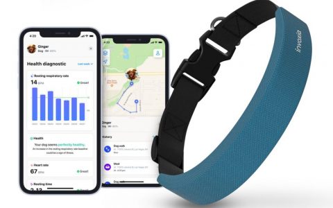 犬用Apple Watch？Invoxia推出智能狗项圈：可监测宠物狗呼吸、心率等生命健康数据！