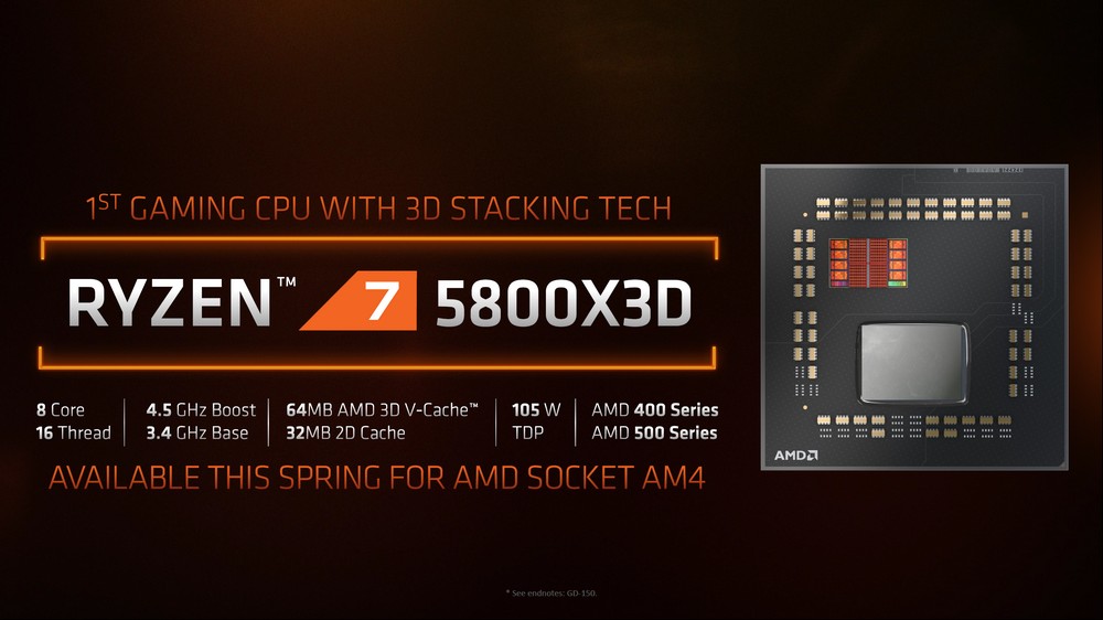 AMD 发布Ryzen 7 5800X3D游戏力拼i9-12900K并预告5nm，Zen 4，AM5下半年推出