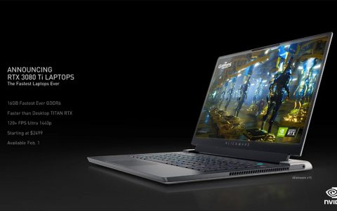 NVIDIA 推出 RTX 3080 Ti / RTX 3070 Ti 笔电 GPU 与 RTX 3050 桌上型 GPU