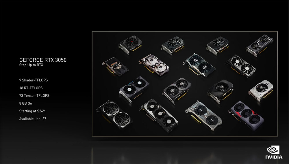 NVIDIA 推出 RTX 3080 Ti / RTX 3070 Ti 笔电 GPU 与 RTX 3050 桌上型 GPU
