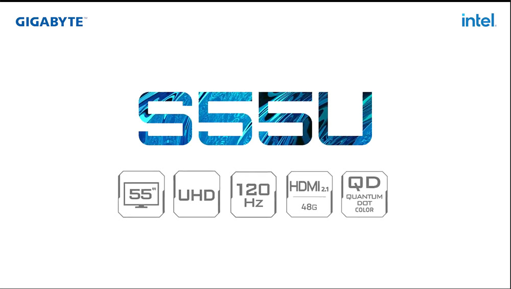 GIGABYTE 推出S55U智能电竞TV， 4K， 120Hz， HDMI 2.1，QD