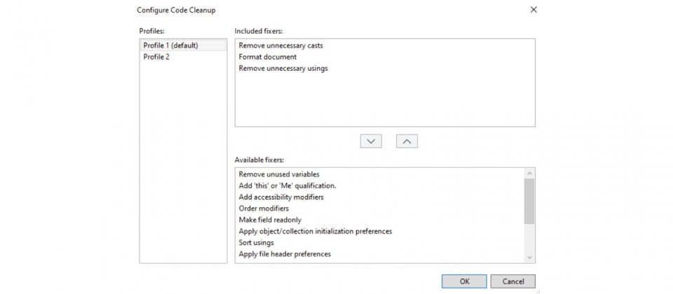 Visual Studio 17.1加入自动清理代码和自动存储功能