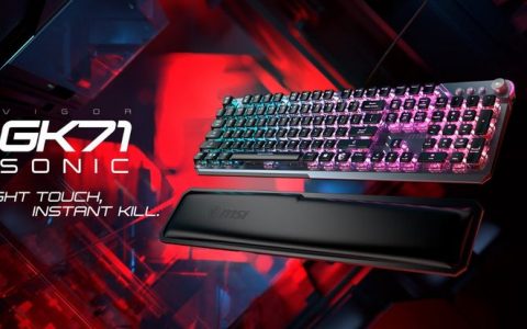 MSI推新机械键盘，首款串流麦克风IMMERSE GV60亮相