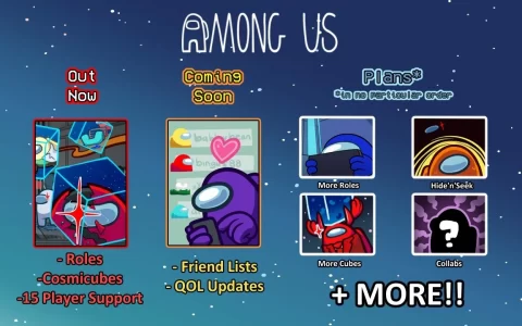 《Among US》公开2022更新计划，新增好友名单并改善游戏质量