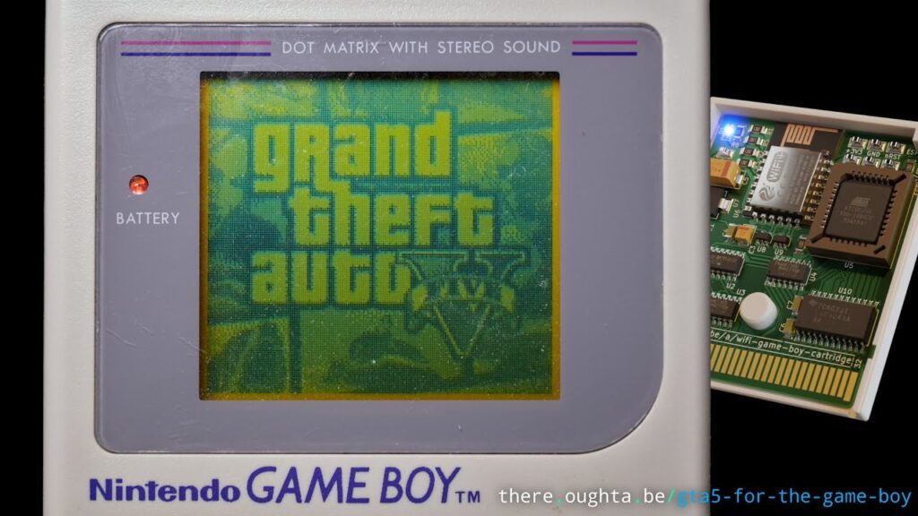 高手在世！国外程序员竟成功让原版Game Boy上运行《GTA5》！ 
