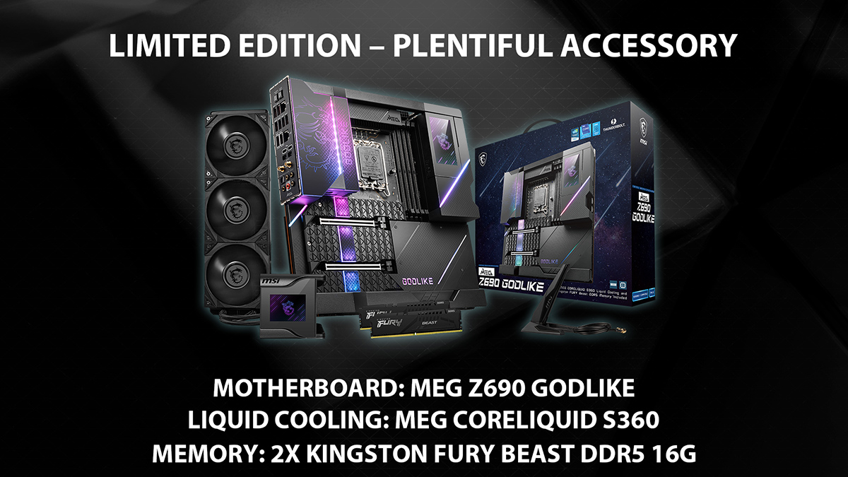 MSI MEG Z690 GODLIKE发烧级主板现已上市，售价2099美元 