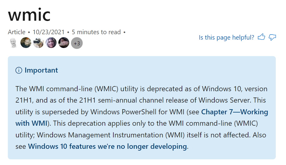 微软将终止开发IE 11 、WMIC工具等功能 