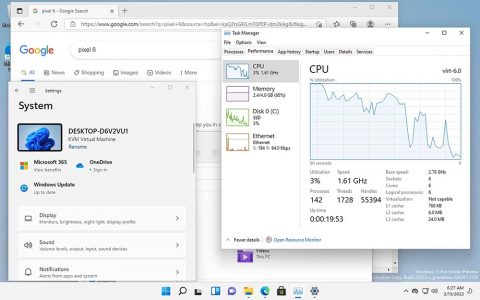国外开发者发现 Android 13 可以顺畅的运行虚拟 Windows 11，连毁灭战士都能玩 