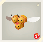 宝可梦传说 阿尔宙斯 #070 雌性三蜜蜂