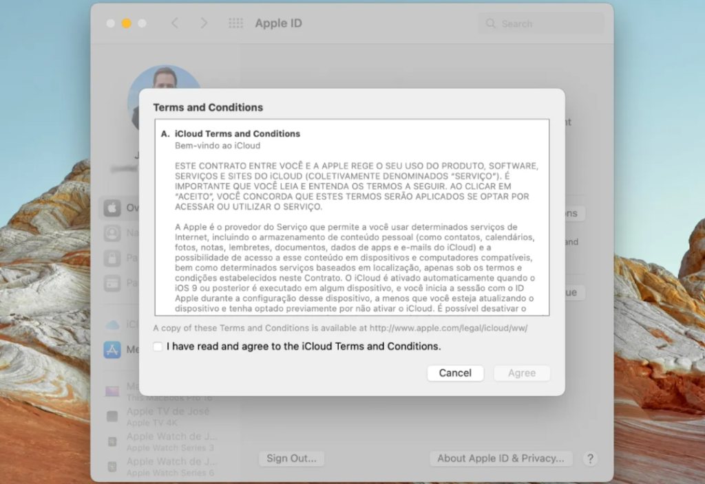 Apple iCloud又出现新Bug：反复弹出服务条款同意界面，M1/Intel版Mac都中招！ 