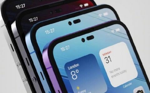 iPhone 14系列概念图：告别刘海拥抱「感叹号」，圆形音量键设计 