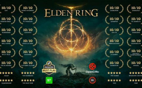 《艾尔登法环》媒体玩家评分成两极 Steam综合评价褒贬不一 