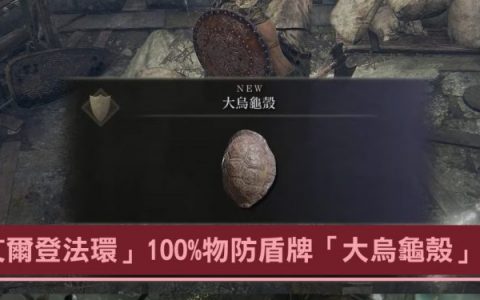 艾尔登法环新手必备 100%物防盾牌大乌龟壳获取位置攻略 