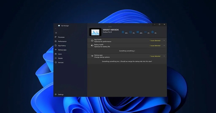 Windows 11全新工作管理员大改进，引入多项实用功能还可检查电池健康度