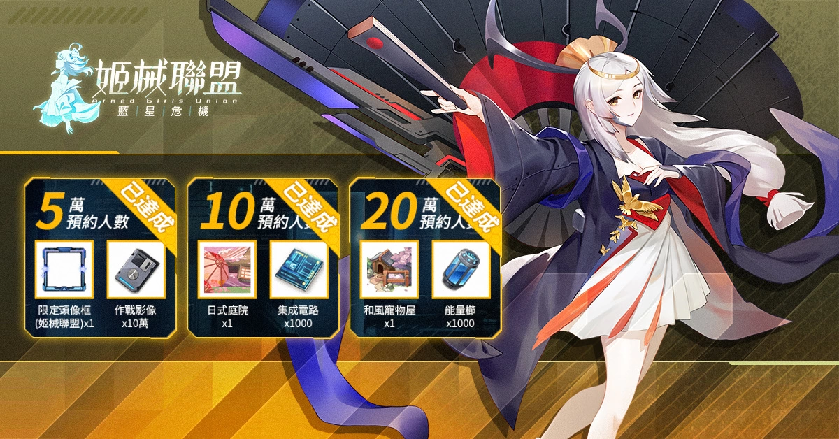 放置RPG《姬械联盟：蓝星危机》事前登录突破20万 释出角色介绍 