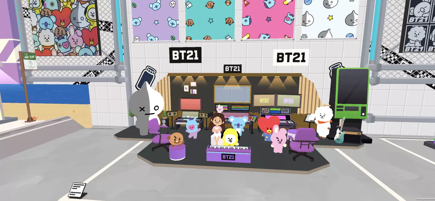 《天天玩乐园》与国际人气角色「BT21」第二次合作登场！ 推出 BT21 录音室的模型套装风格！ 