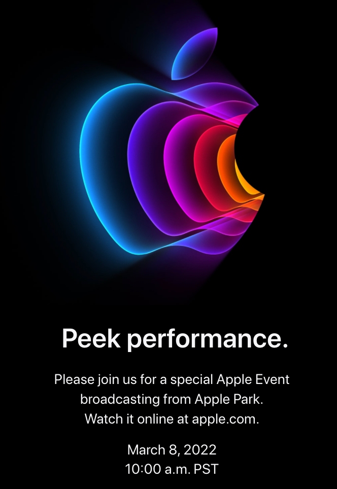 苹果春季发布会日期确定在 3/8！ 新的 iPhone SE、iPad Air 要来了吗？
