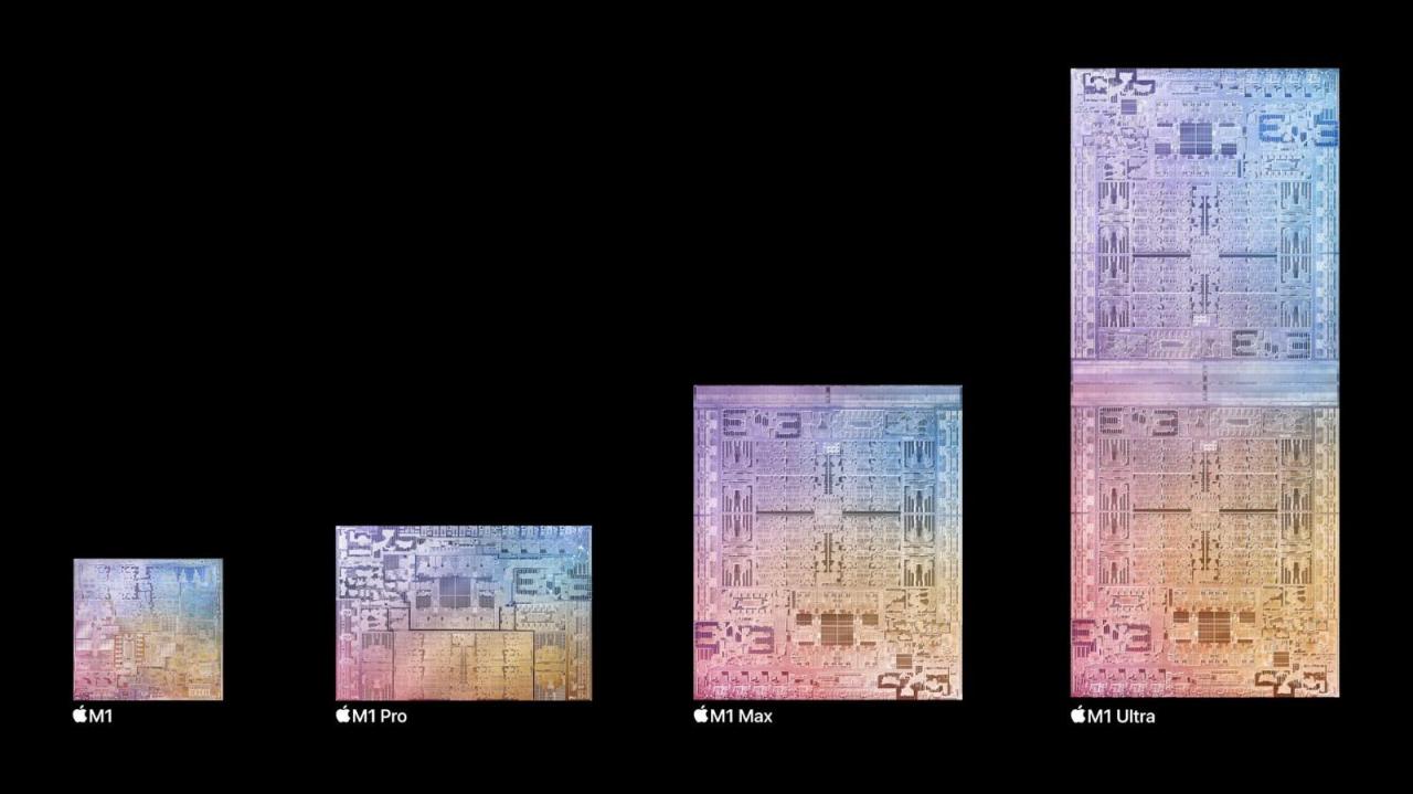 苹果公布M1 重Ultra处理器 性能是M1的8倍