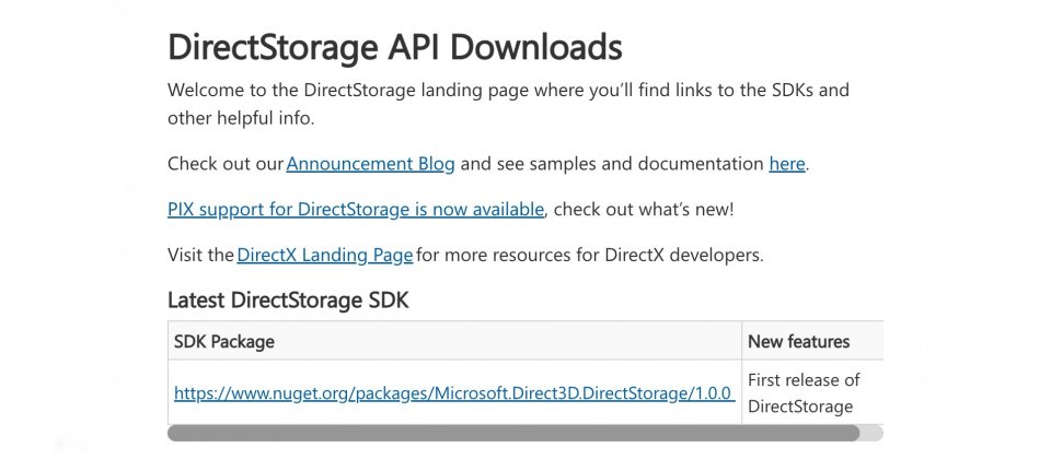 DirectX新I/O功能DirectStorage正式登陆PC，可大幅强化游戏加载速度