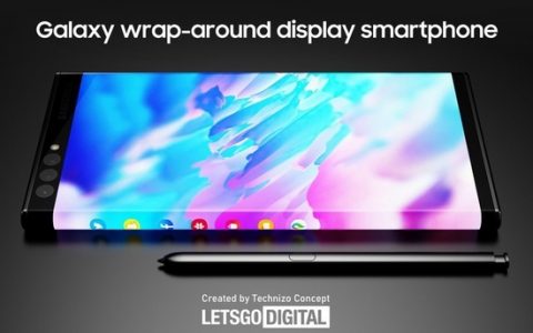 Samsung环绕屏手机渲染图曝光：与Xiaomi MIX Alpha相似，或支持S-Pen！