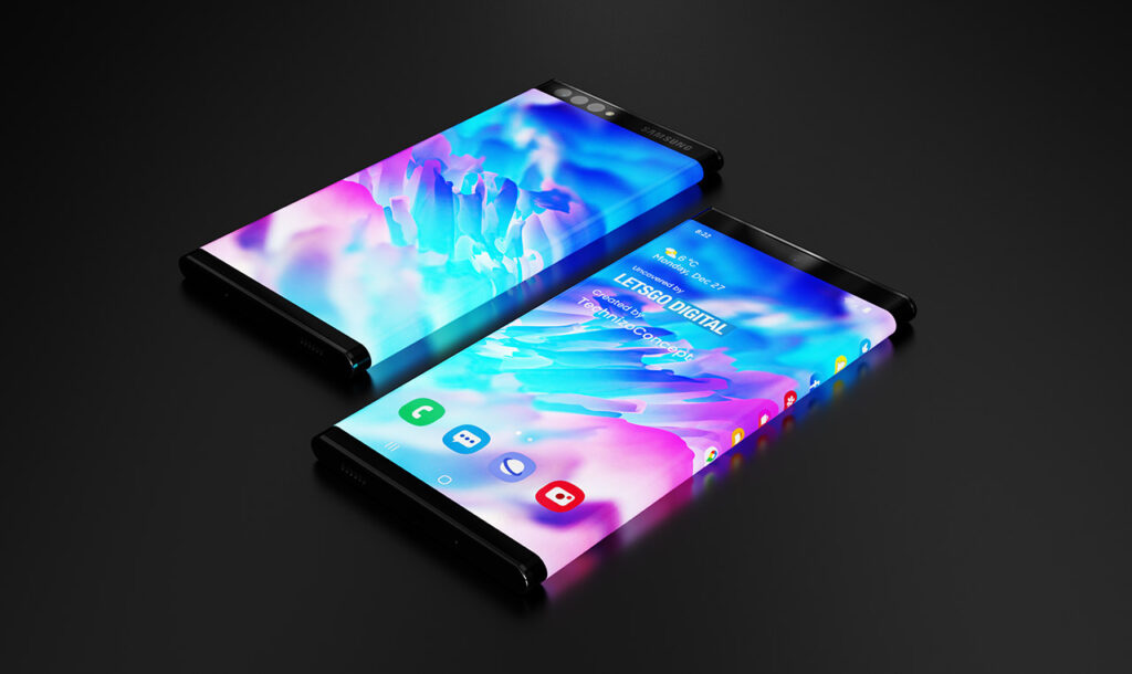 Samsung环绕屏手机渲染图曝光：与Xiaomi MIX Alpha相似，或支持S-Pen！