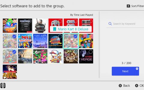找游戏变得更加方便！Nintendo Switch 14.0.0更新终于加入游戏分类功能！
