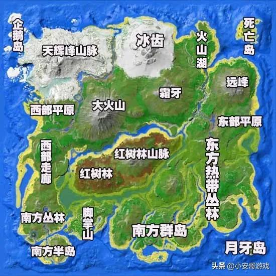 方舟生存进化手游矿洞位置分布图(方舟生存进化手游水中矿洞在哪)