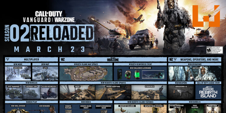 《COD：Vanguard》及《COD：Warzone》迎来Season 2 Reloaded更新！新地图、新玩法、新奖励！
