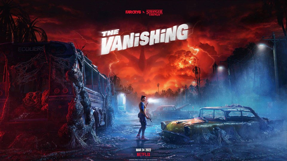 《Far Cry 6》开启周末免费玩活动！将与Netflix剧集《Stranger Things》推出联动任务！