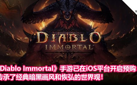 《Diablo Immortal》手游已在iOS平台开启预购：传承了经典暗黑画风和恢弘的世界观！