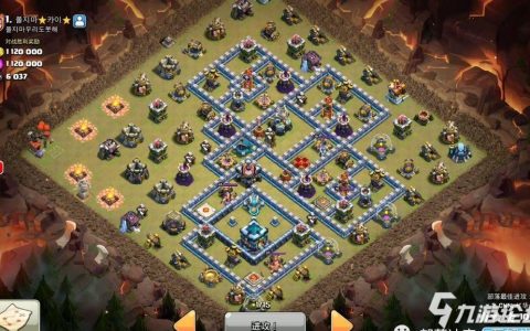 部落冲突十三本防二防三阵容详解(部落冲突十三本网红阵型链接)