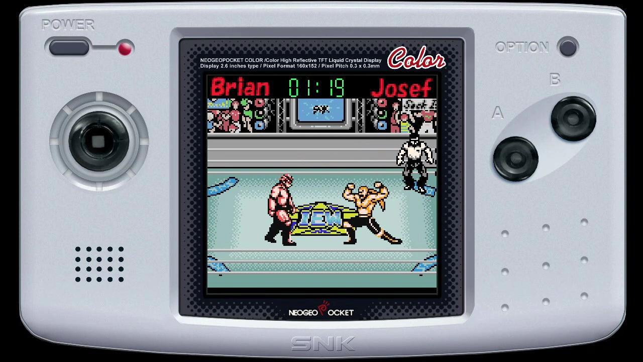 NEOGEO POCKET COLOR职业摔角游戏《BIG BANG PRO WRESTLING》在Nintendo Switch登场！