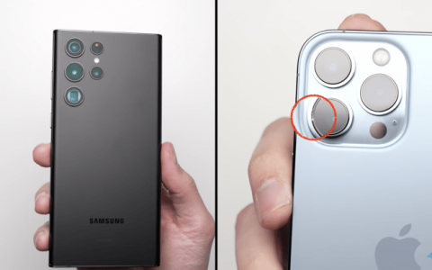 三星 Galaxy S22 Ultra 与 iPhone 13 Pro Max 摔落 PK，看谁比较耐用