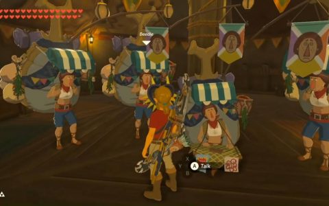 毅力惊人！ 《旷野之息》玩家把4只甲虫商人推在一起组成萨尔达披头四