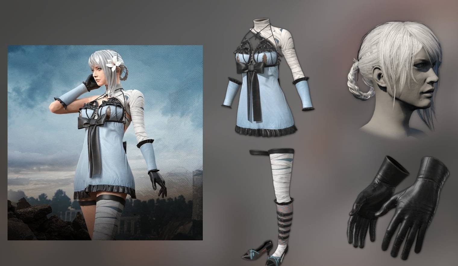 《尼尔:人工生命》凯宁的睡衣套装