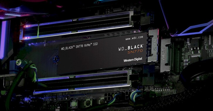 Western Digital 推出全新 WD_BLACK SN770 NVMe SSD, 最高读取速度达 5,150 MB/s