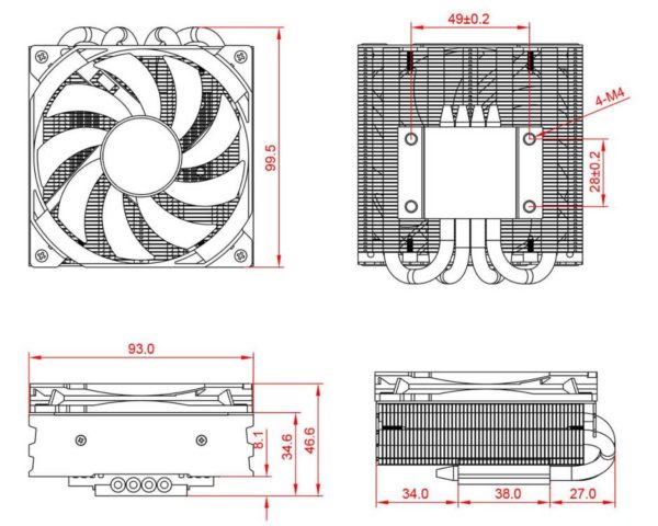 ID-COOLING推出47mm下吹式CPU散热器 IS-47S