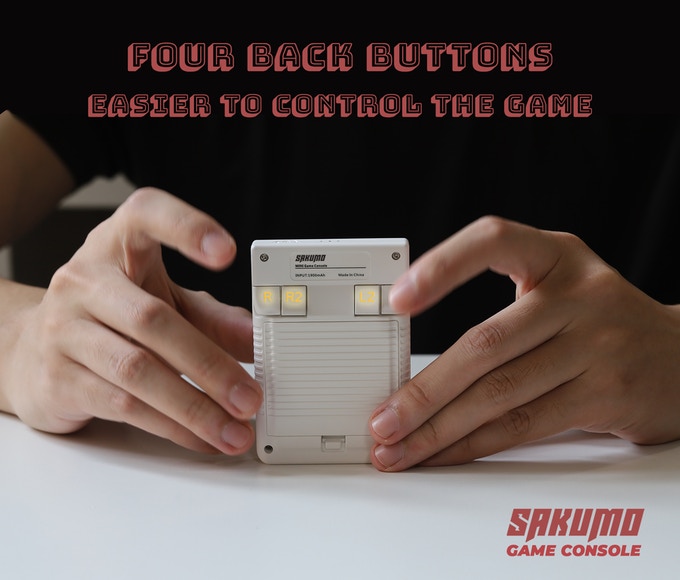 机身背面也设有L1、L2、R1、R2等按键。