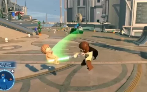 《乐高星际大战：天行者传奇》玩家利用爆打幼年安纳金创造无限空中连段技巧