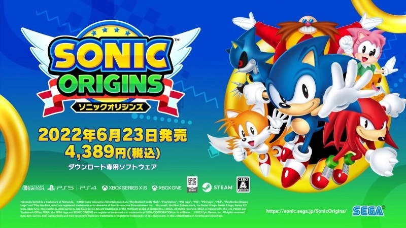 《索尼克 起源》发售日决定，网罗细列初代三部曲&《Sonic CD》一次收藏