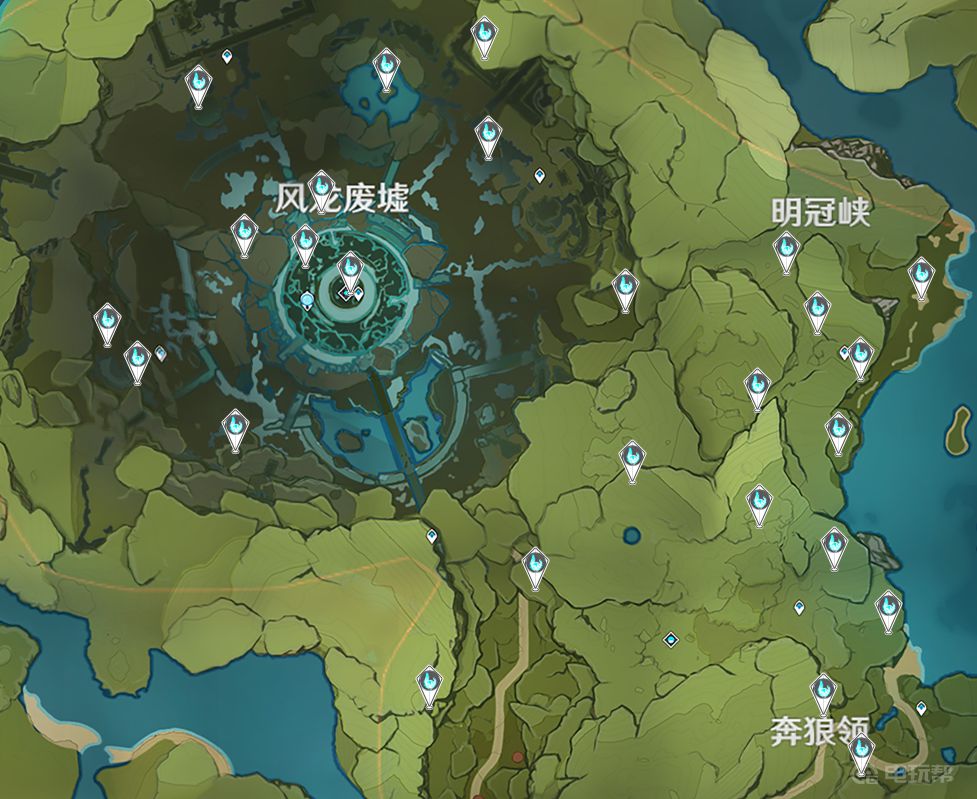 《原神》散落的风神瞳位置分布在哪？