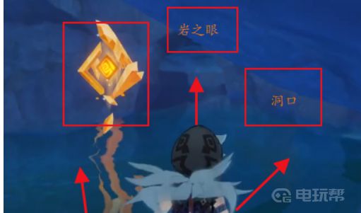 《原神》轻策庄瀑布后面的山洞怎么进岩神瞳？