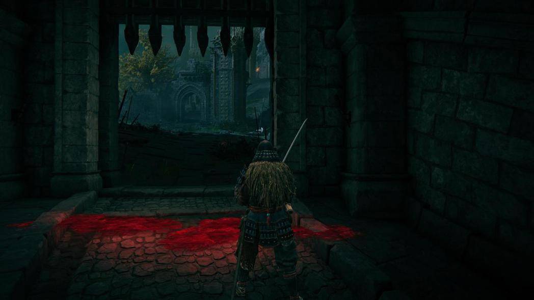 史东薇尔城的第一道关卡，地上满是浴血奋战的痕迹。