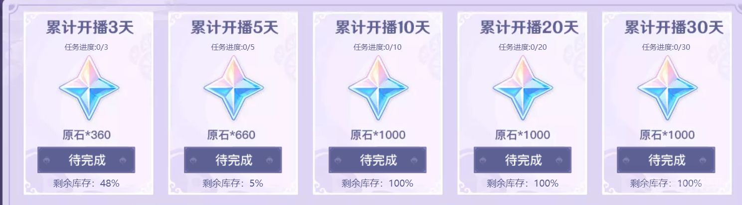 《原神》直播送多少原石？
