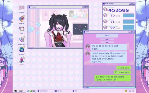 Steam《主播女孩重度依赖》九折优惠中，压倒性好评的多结局恋爱模拟